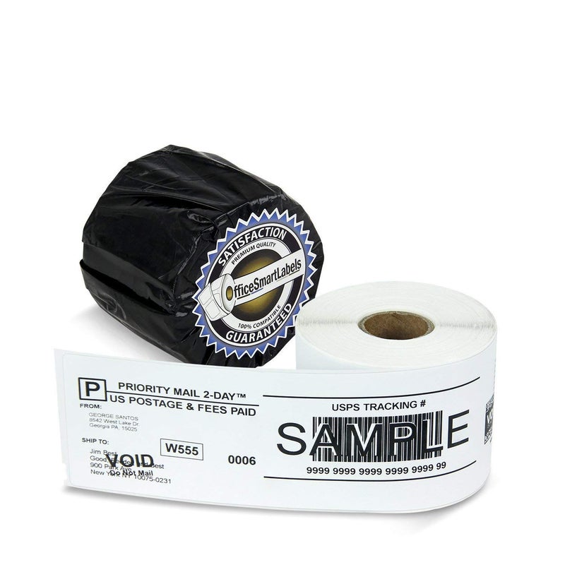 OfficeSmartLabels 2-5/16 x 7-1/2 inch Self-Adhesive1-Part Internet Postage Labels, Compatible with 99019 Labels (1 Roll, 150 Per Roll, White) - Image 1